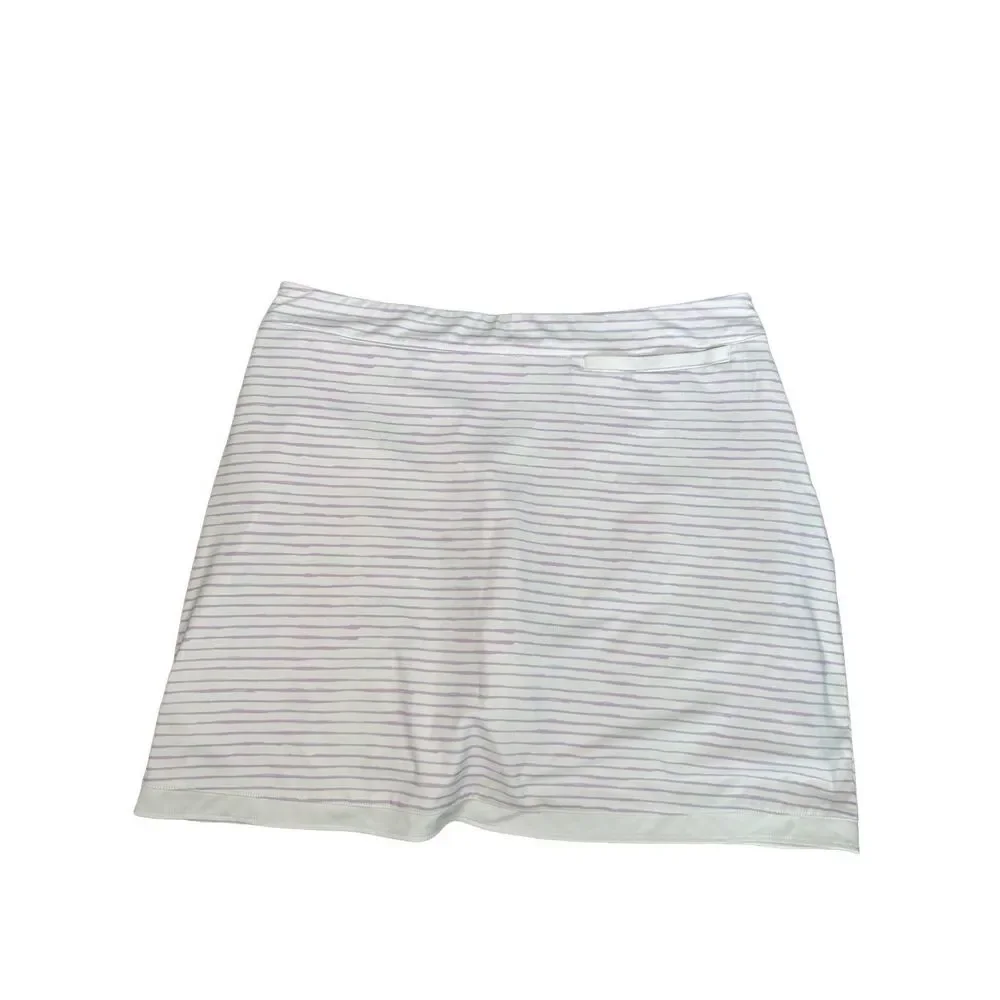 Peter Millar Women's XL Performance Painted Stripes Laura Wrap Golf Skorts Skirt